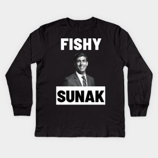 Fishy Sunak Kids Long Sleeve T-Shirt